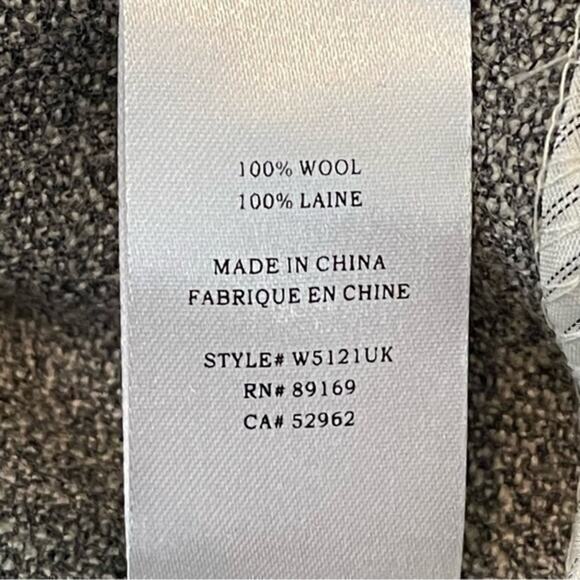 Anthropologie Generra 100% Wool Tweed Neutral Minimalist Dress NWOT Size 4 - Picture 10 of 12